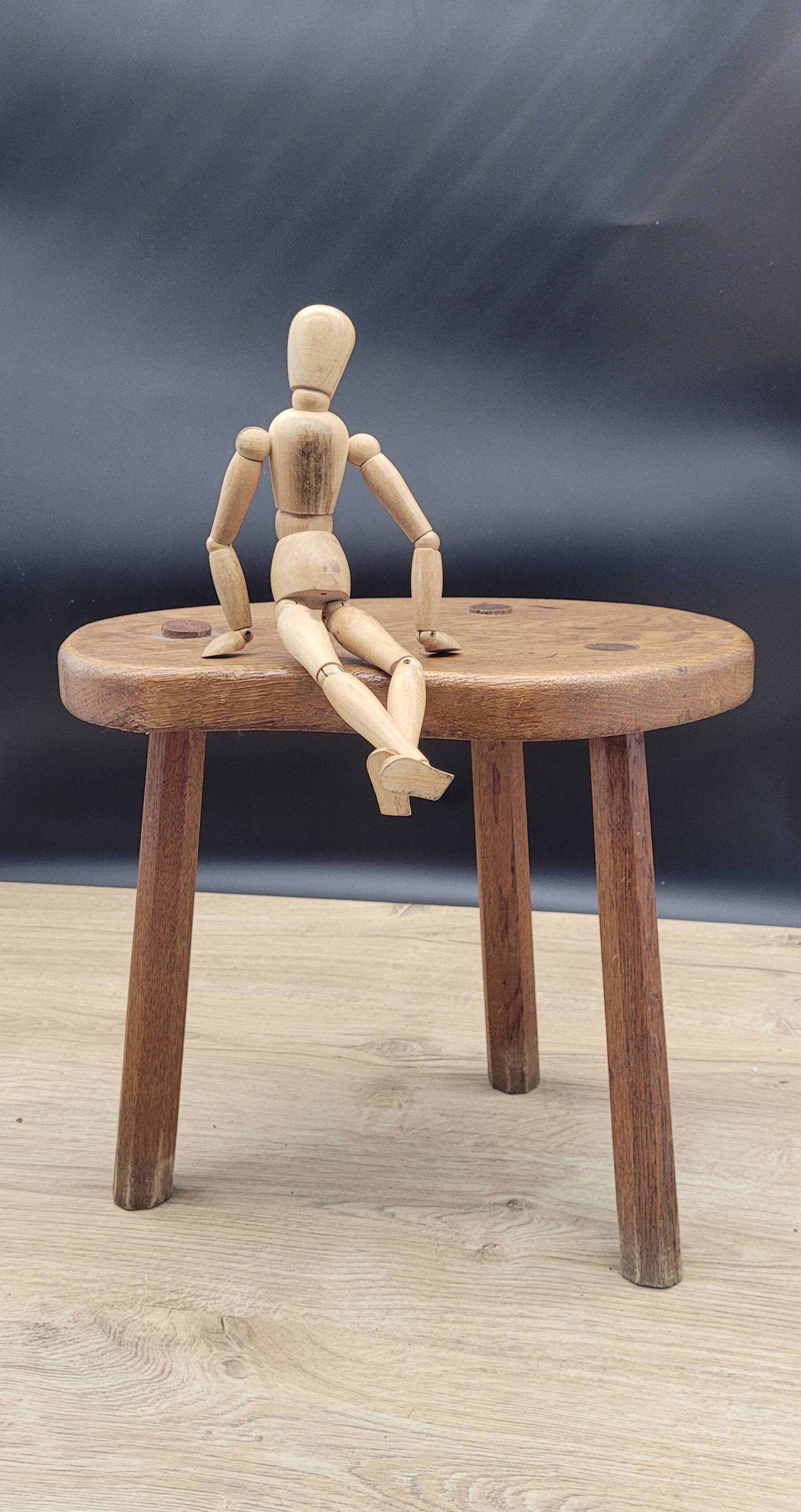 Brutalist bean tripod stool
