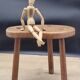 Brutalist bean tripod stool
