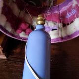 Digoin sandstone lamp from the 70s wool lampshade