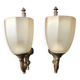 Pair of Art Deco wall sconces