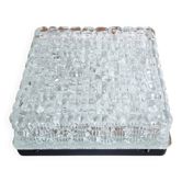 Plafonnier carré Holophane, vintage, années 70