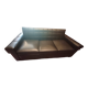 Canape vintage skai noir convertible