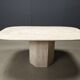 Vintage travertine dining table, 1970s
