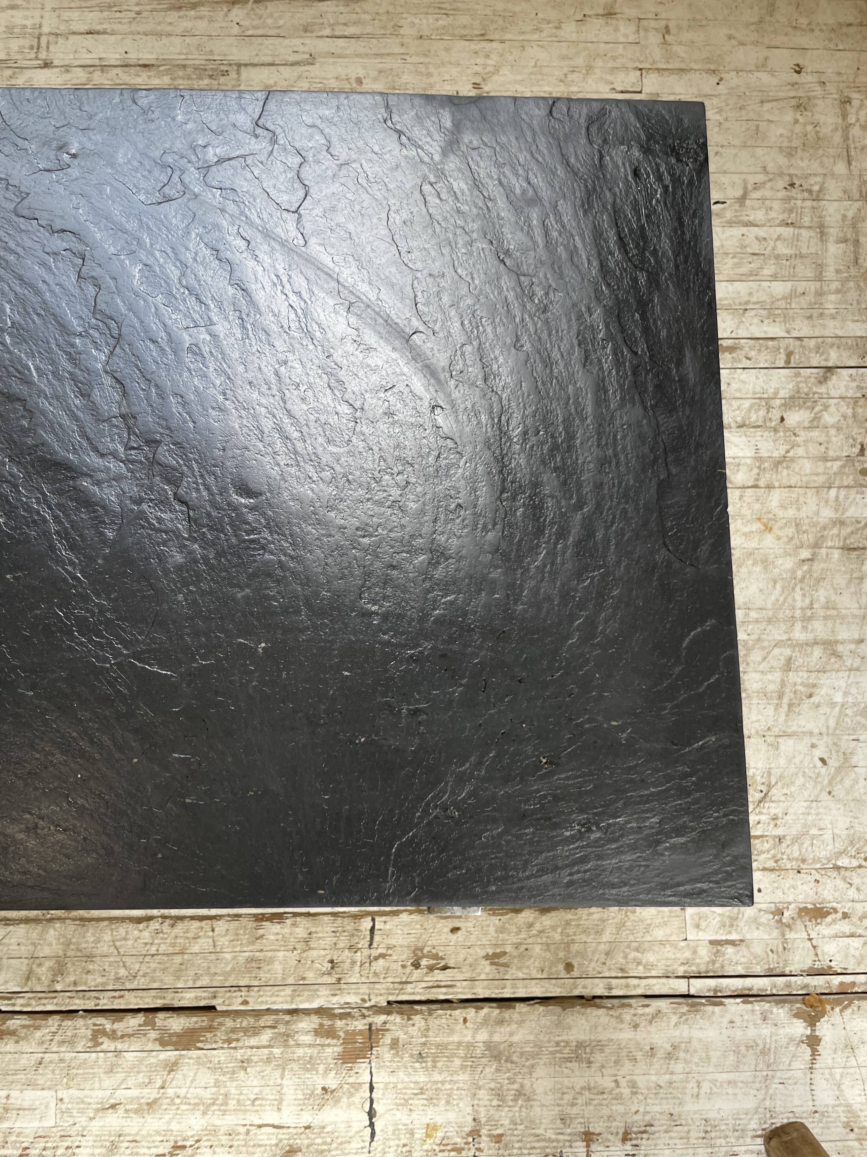 1950s slate coffee table