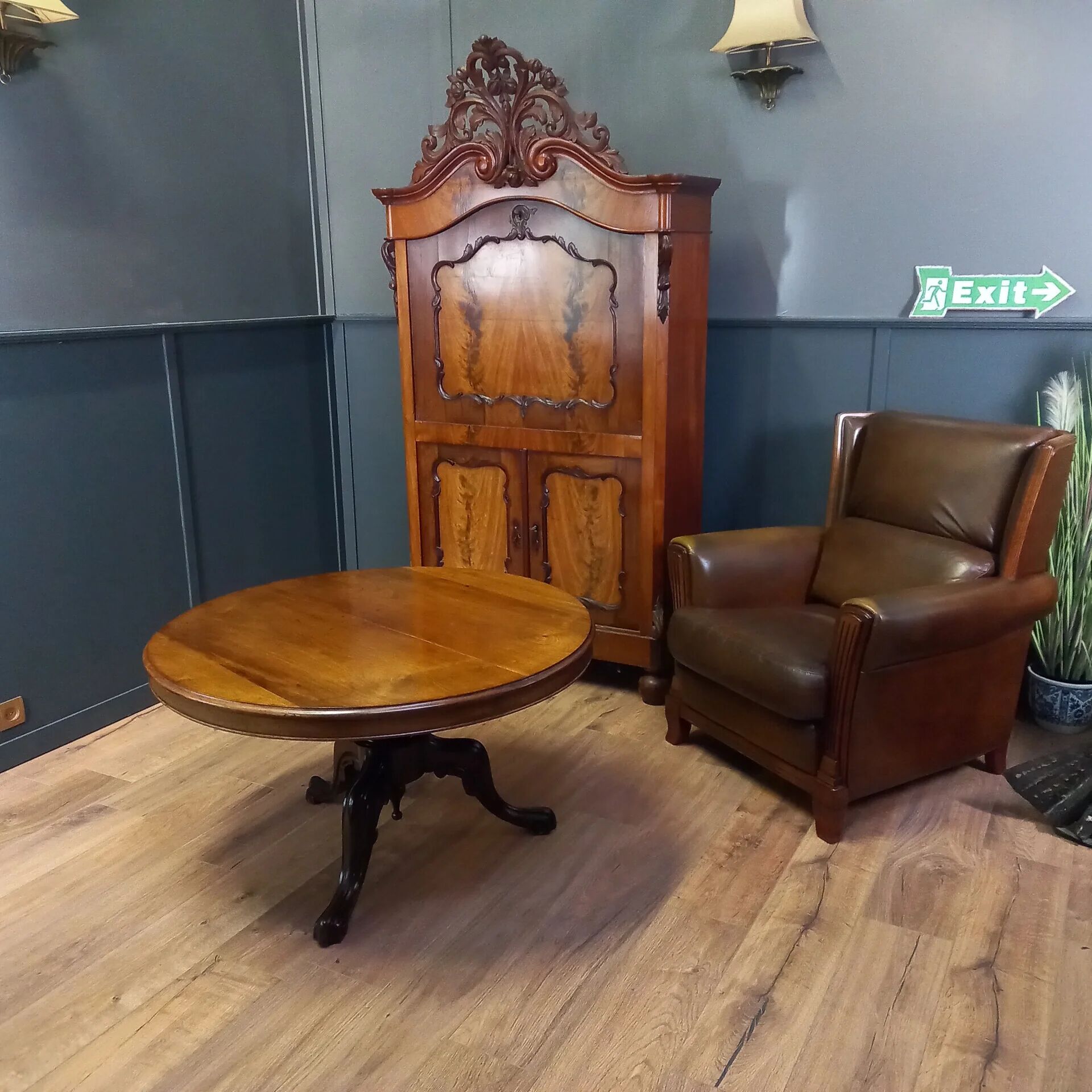 Table basse à plateau basculant anglaise de 1830 - table à café