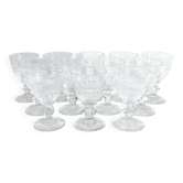 Baccarat - 12 white wine glasses catalogue 1841