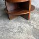 Vintage Art Deco round coffee table with double top