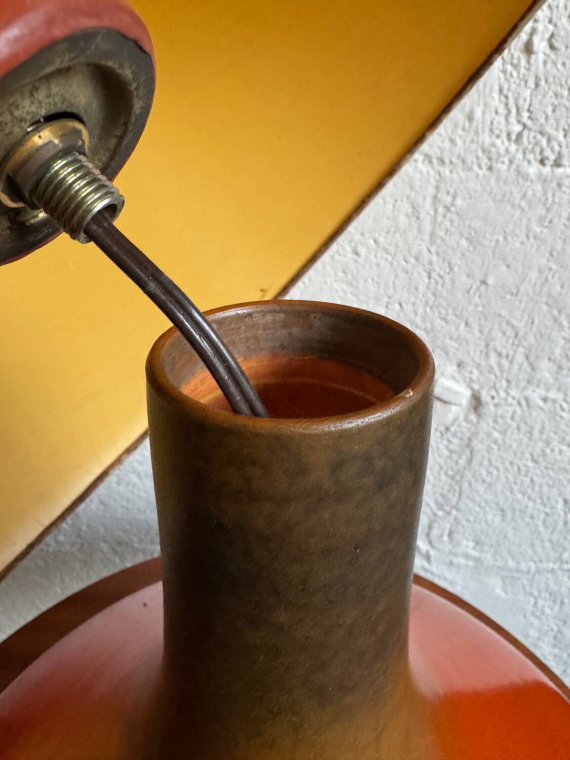 Ceramic lamp by Jacques Lignier from the 1960s.