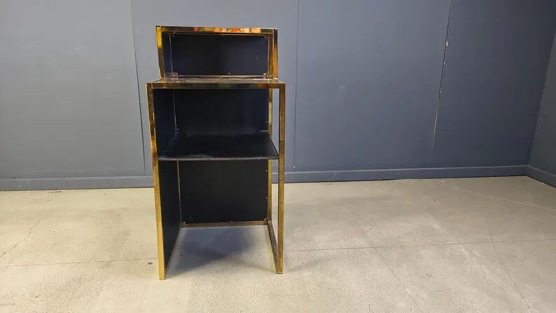 Vintage brass bar counter by Belgochrom, 1970s