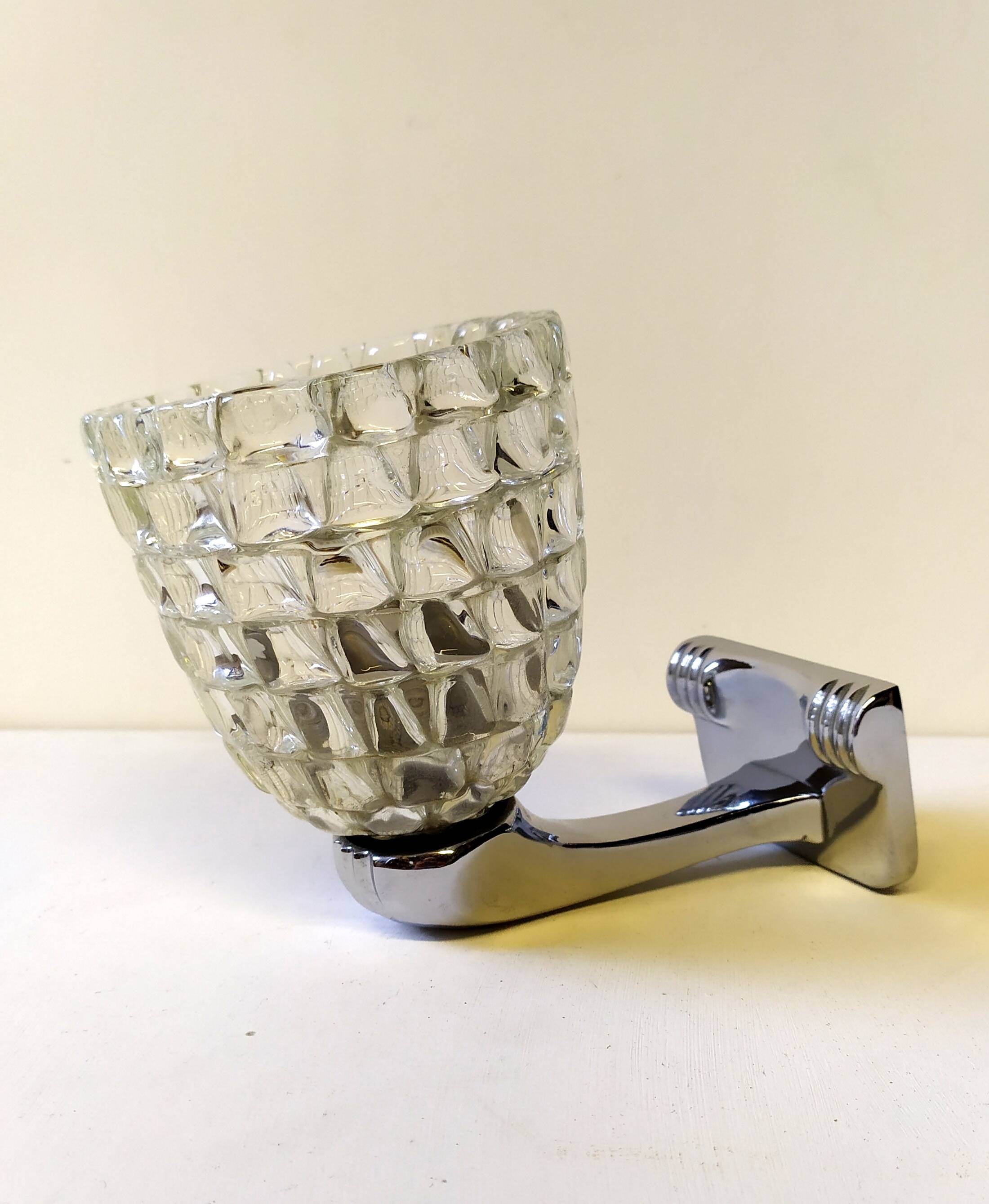 Wall light attributed to Ercole Barovier for Barovier & Toso, 1940s.