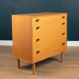 Retro honey teak 1960s avalon chest of drawers