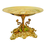 Large brass fruit bowl in Neo-Renaissance style
