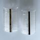 Pair of vintage 70s wall lights, chrome glass