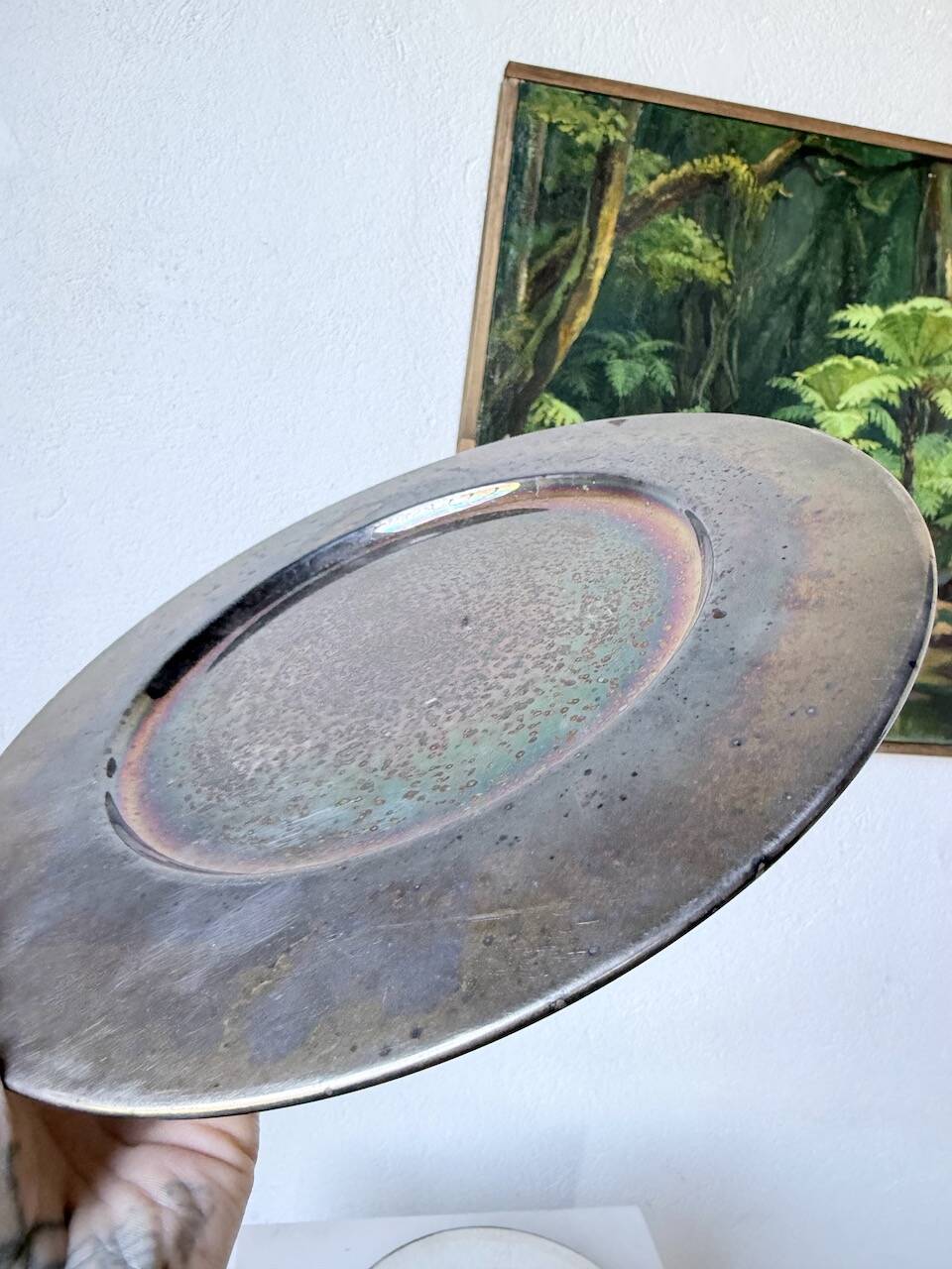 Set of 12 plates - underplates - silver-plated metal Emile Puiforcat