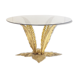 Bronze coffee table golden 1970