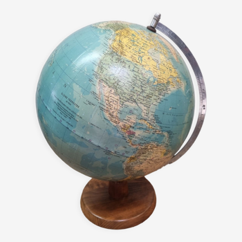 Globe terrestre GDR, diam.33cm