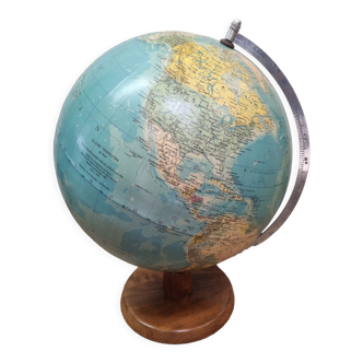 Globe terrestre GDR, diam.33cm