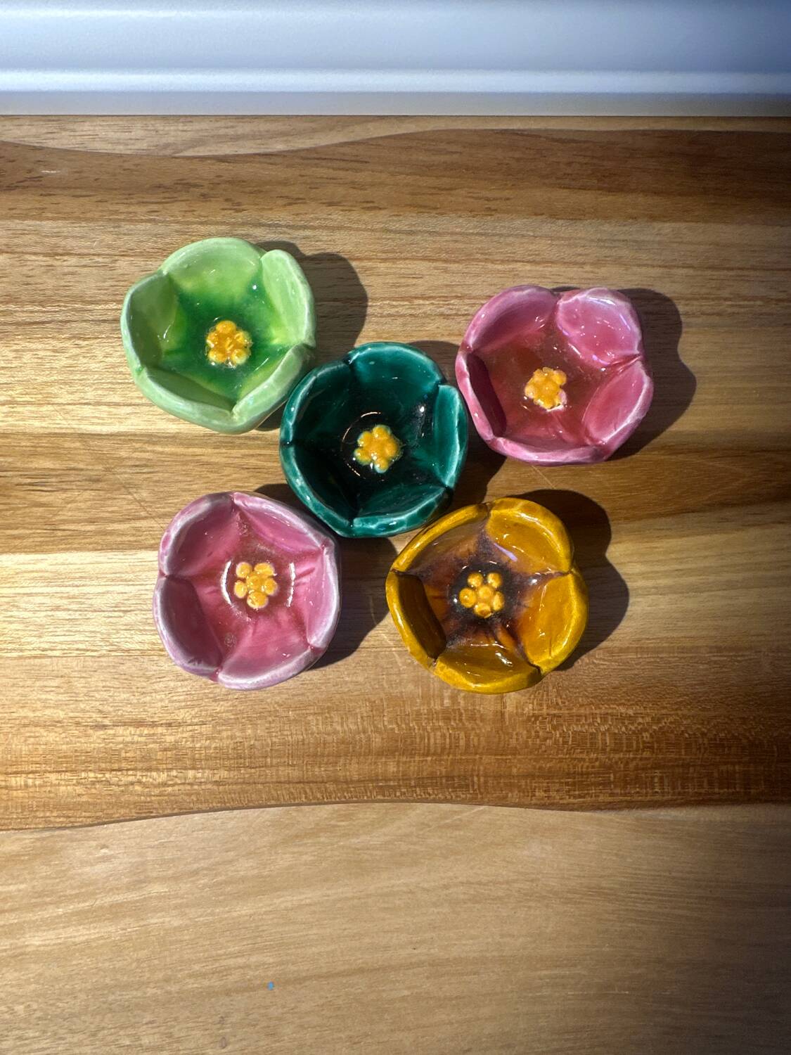 Original egg cup in flowers