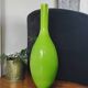 Grand vase bouteille géant en verre doublé vert pomme (66 cm)