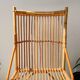 Chaise en rotin vintage 1970