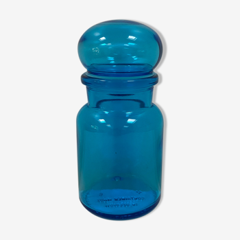 Small turquoise blue jar from the 70s