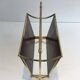 Pair of mahogany and brass magazine racks. Maison Jansen