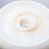 1930 white marble and chrome ashtray