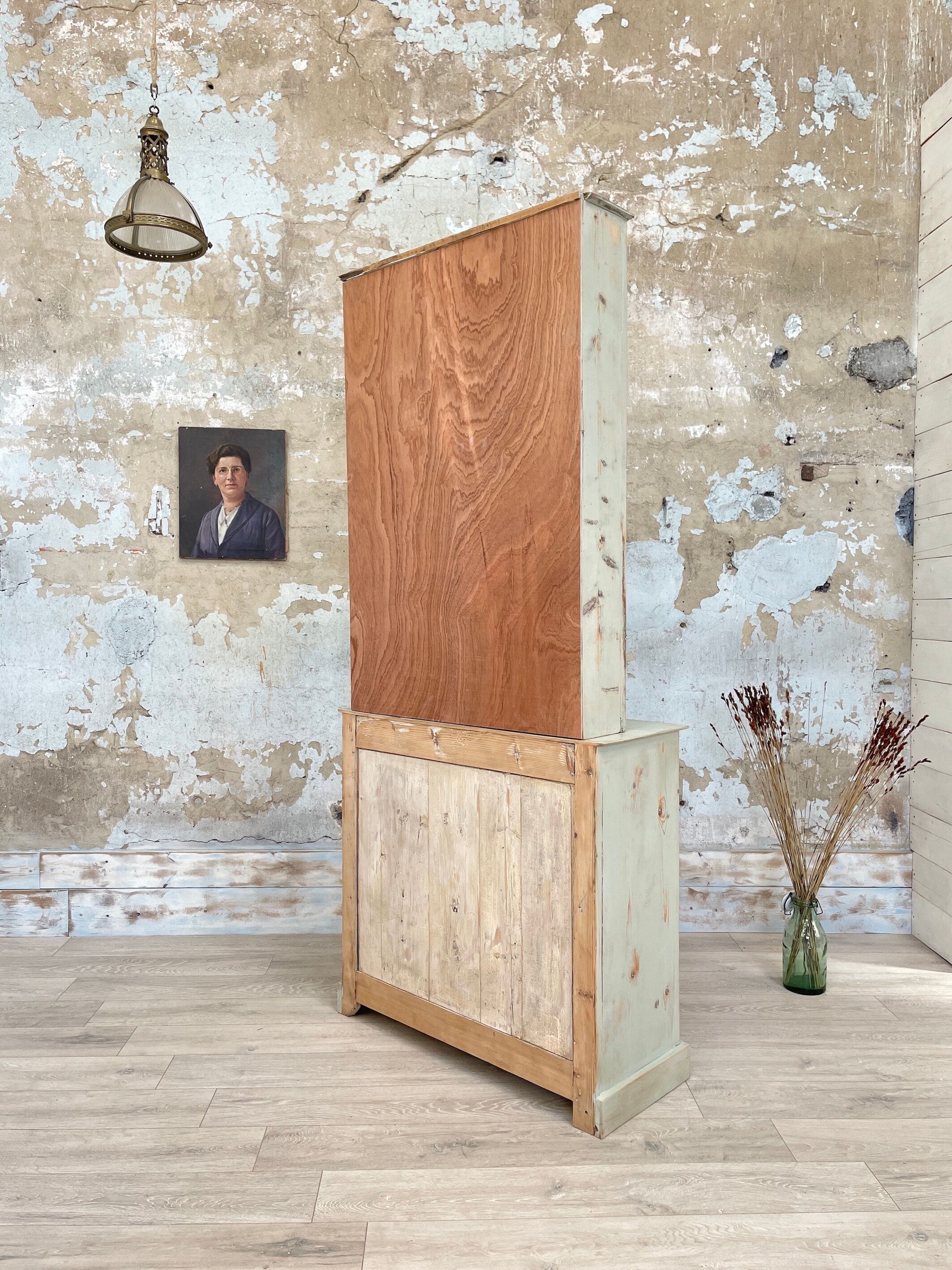 Two-body display cabinet, circa 1900