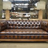Chesterfield leather sofa