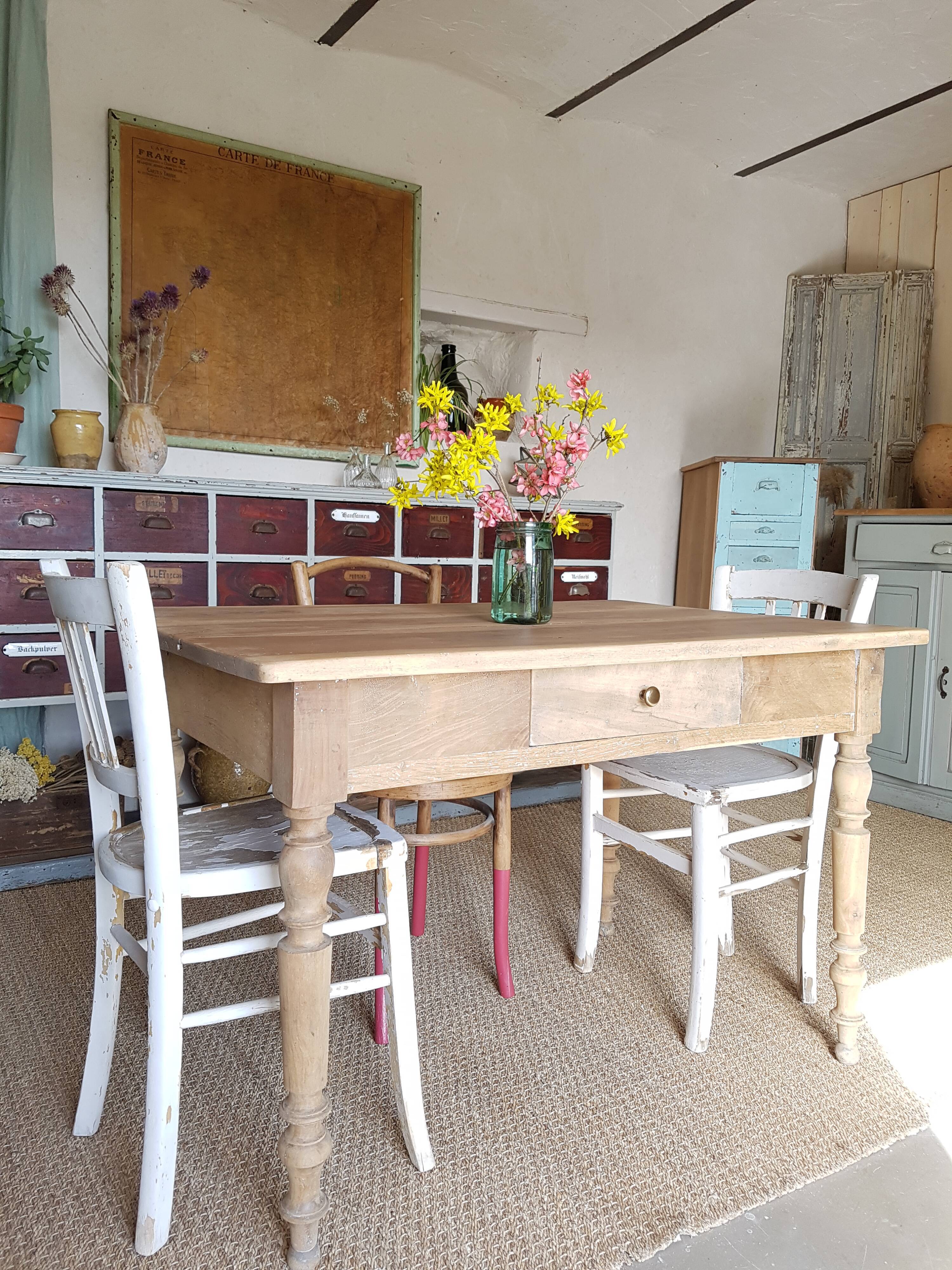 Farmhouse table turned legs