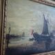 Tableau ancien, marine signée, fin XIXEME