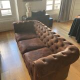 Suede Chesterfield Sofa