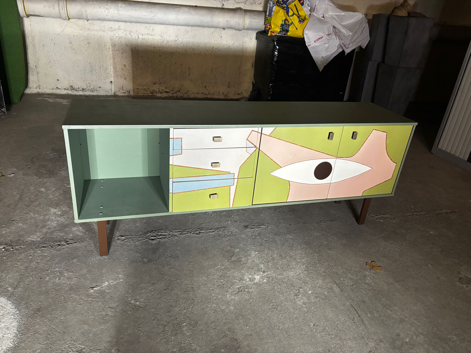 Furniture painted by Pierre Malbec