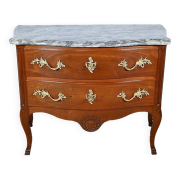 Commode Sauteuse en Acajou massif, style Louis XV – Fin XIXe