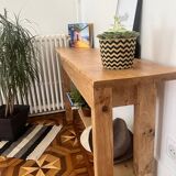 Solid wood console