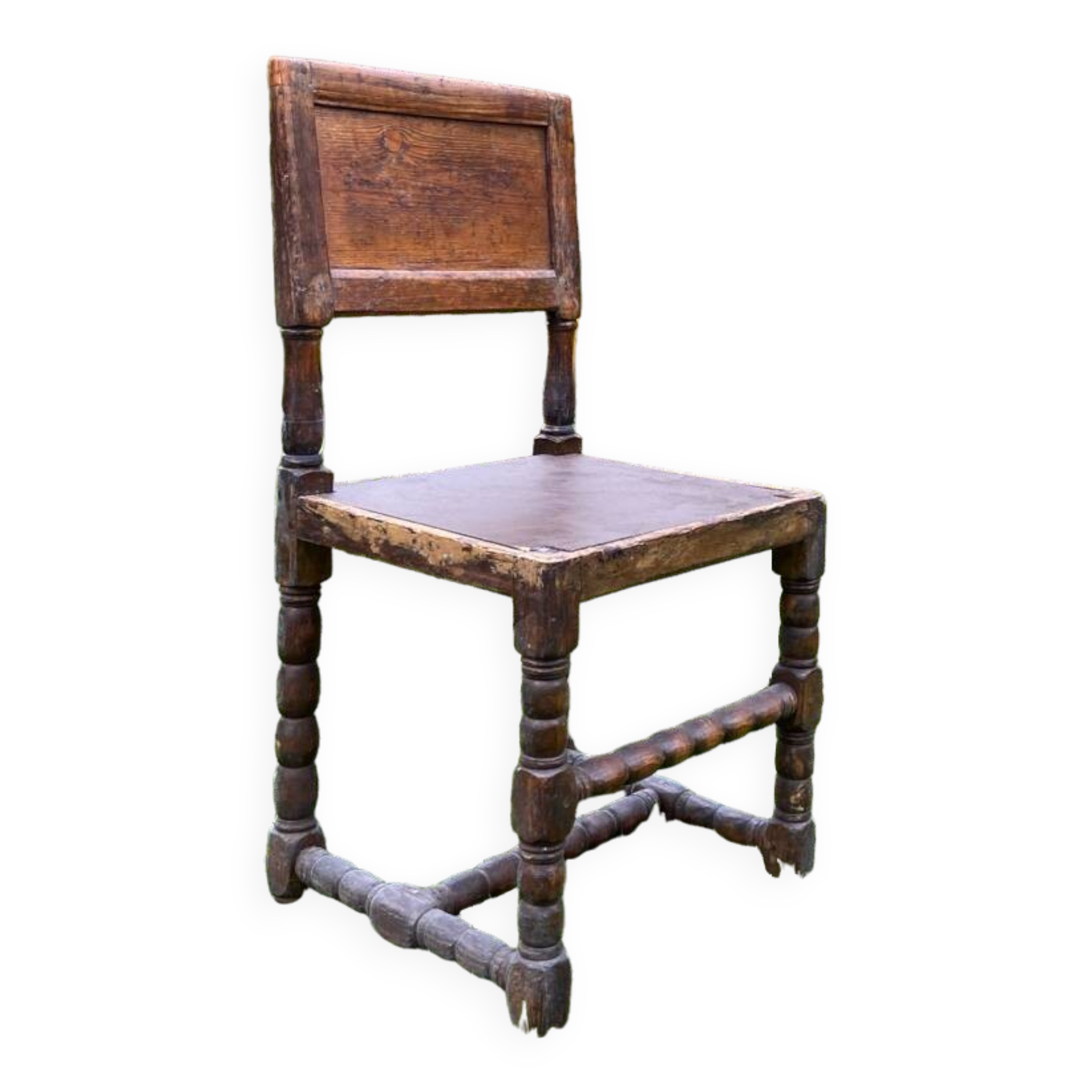 19th century turned wooden chair