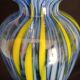 Large Murano glass vase, handmade, 38 cm high