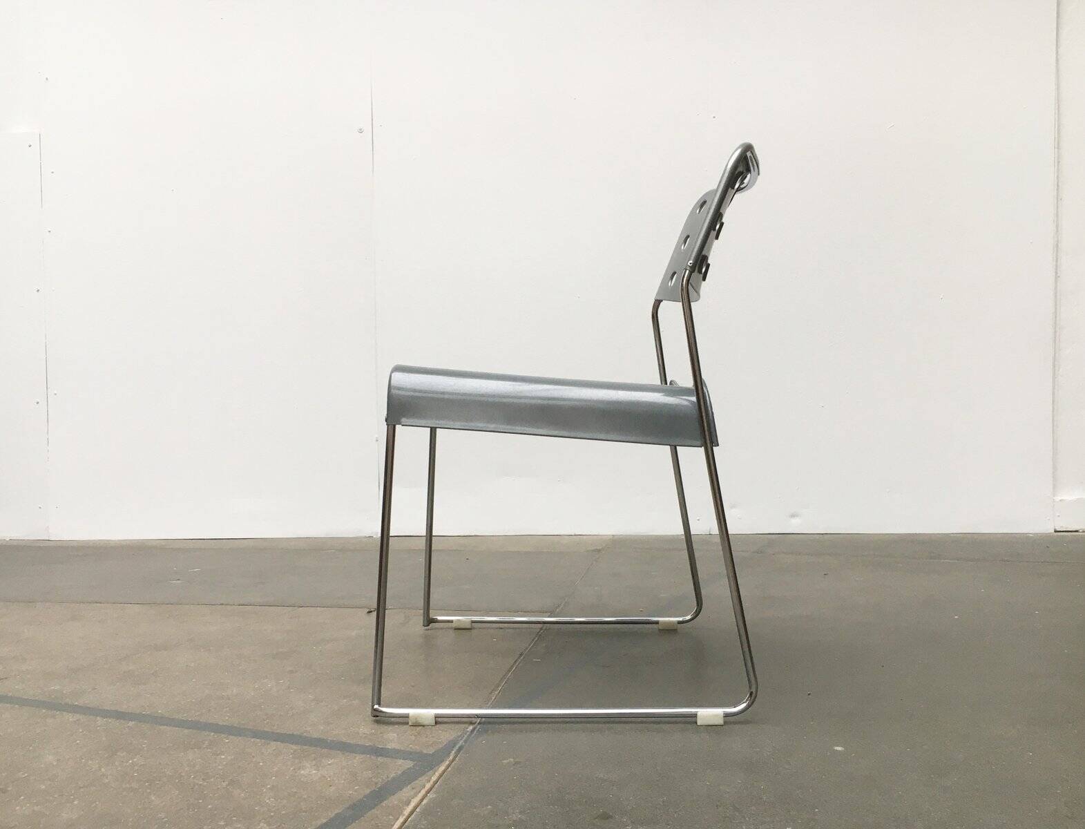 Omkstack Postmodern Chair from the vintage space age by Rodney Kinsman for Bieffeplast