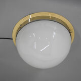 Bauhaus chrome flushmount or wall light, 1940s