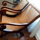 Fauteuil planteur canné bras roulé style anglais époque colonial