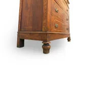 Antique Italian walnut chest of drawers dating to the late 19th centur