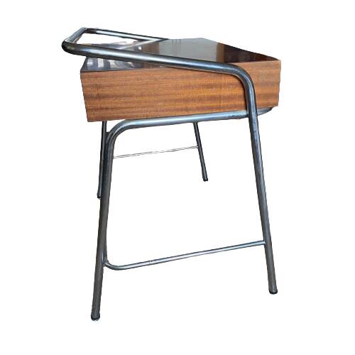 Bureau tubulaire chromé années 50-60