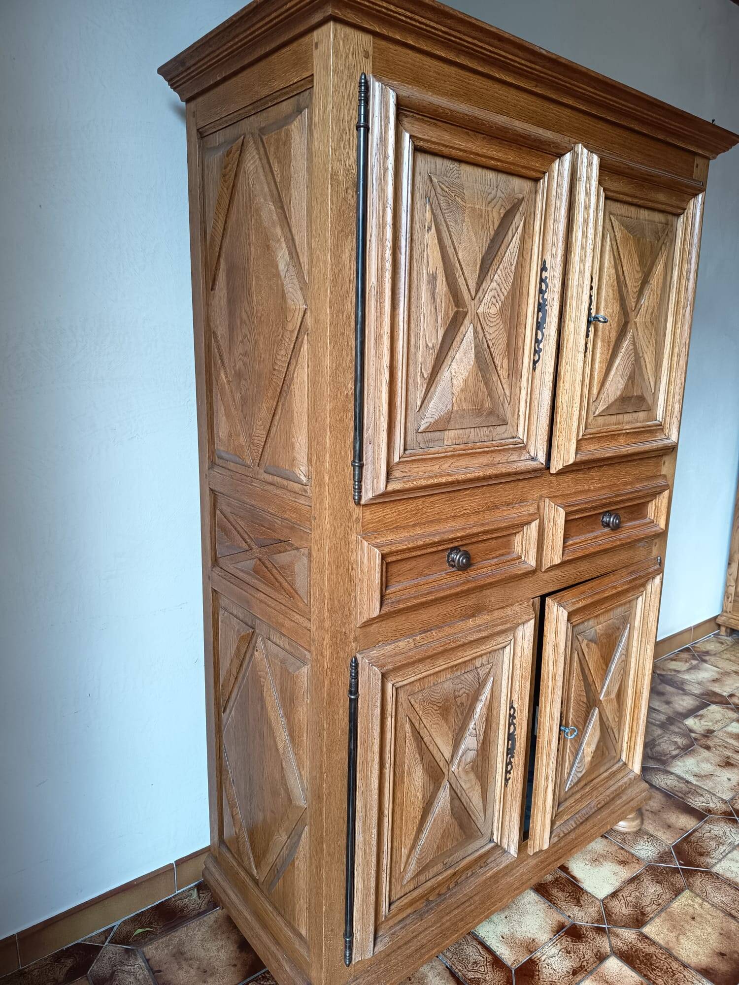 buffet sideboard light oak rustic style