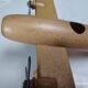 Vintage twin-engine aircraft in solid beech - Moulin Roty (1990s)