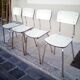 Set of 4 chairs in formica