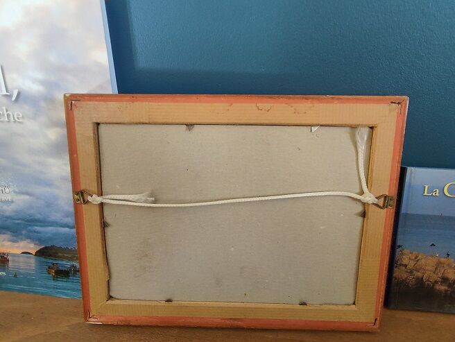 Mirror frame wood beads gilded patinated