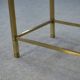 1950s brass and smoked glass coffee table
