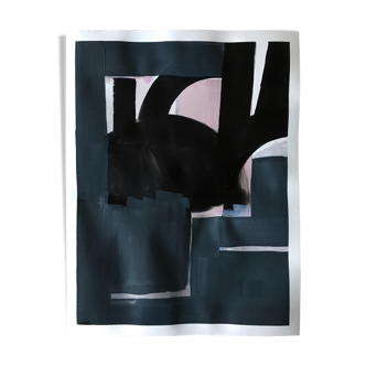 Black 2 - original work on paper 50x65