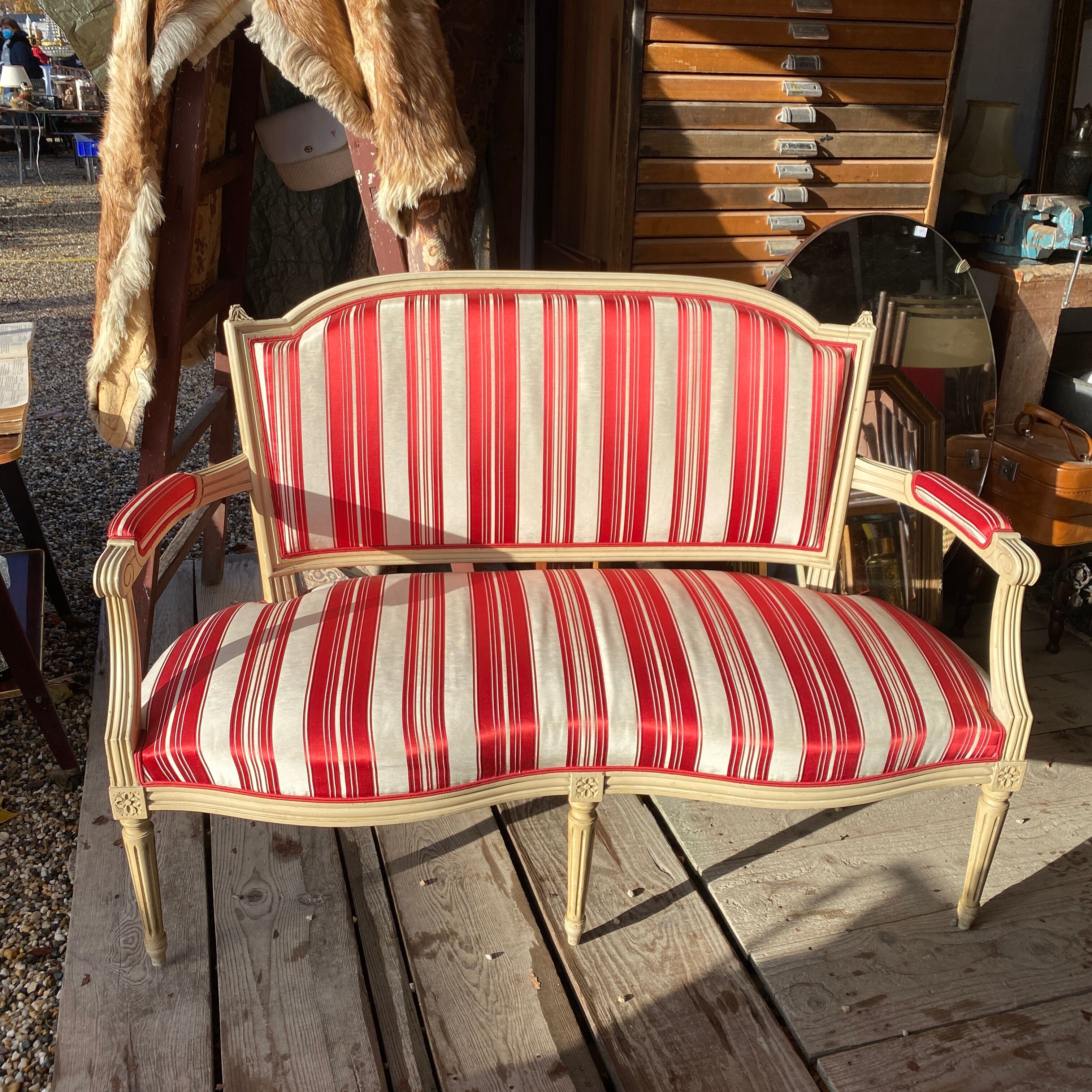 Louis XVI style bench