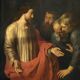 "The Incredulity of Saint Thomas" oil on canvas after the triptych by Rubens, circa 1800.